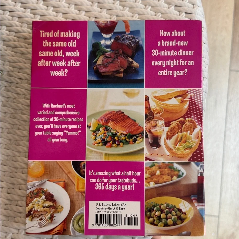 Rachael Ray Cookbook – Blue, Pink and Orange Cover